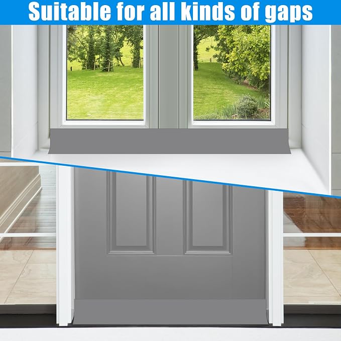 Draft Seal Tape for Doors and Windows 3 in x 40 Ft Silicone Weather Stripping - Image 6