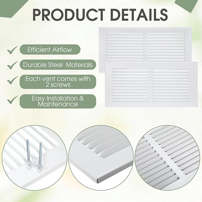 White 3 Pack Ceiling Vent Cover - Image 3