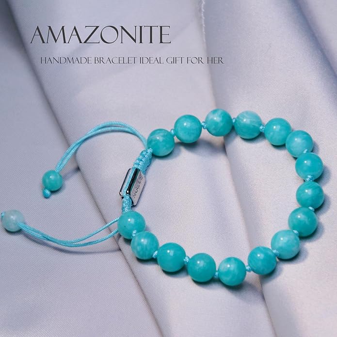 HASKARE Real Crystal Bracelet Women Valentine Day Gift for Her, Real Malachite Handmade Bracelets Gift for Mom from Daughter, Premium Gemstone Protection Gift for Women Healing Anxiety Relief