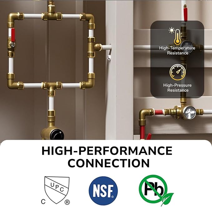 1" PTC to 1" NPT Male Adapter Push-Fit, Push to Connect Brass Plumbing Fitting - Image 4