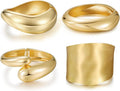 Chunky Gold Bangle Bracelets for Women, Premium Zamak 3 Alloy with 14K PVD Vacuum-Ion Plating & Electrophoretic Finish, Ideal for Parties, Weddings, Christmas & Valentine’s Day Gifts