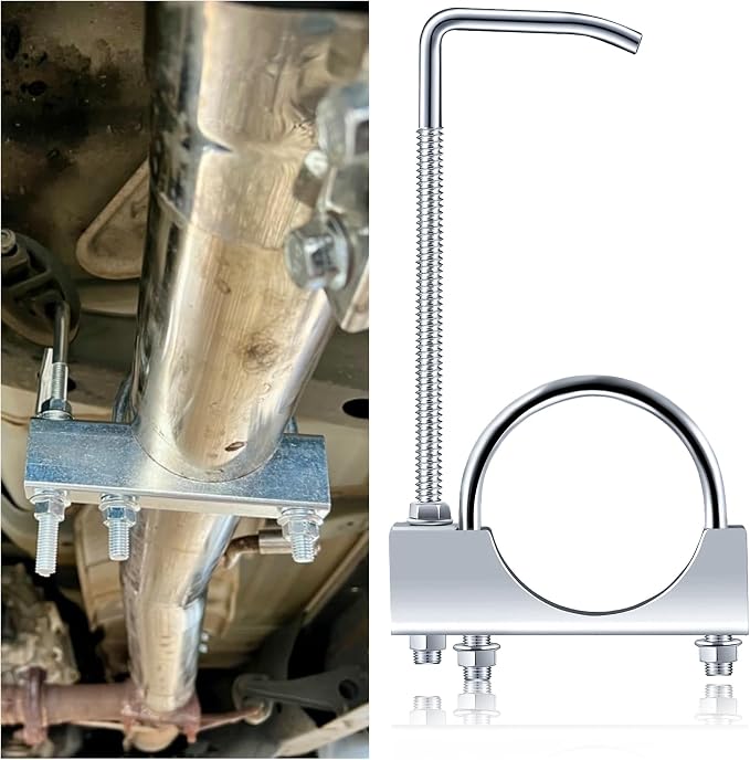2.25 inch Exhaust Clamp with Hanger, Heavy Duty Exhaust Hanger with Clamp by Unknown