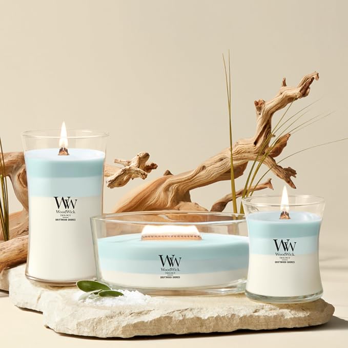 Woodwick Driftwood Shores Medium Hourglass Trilogy Candle - Image 8