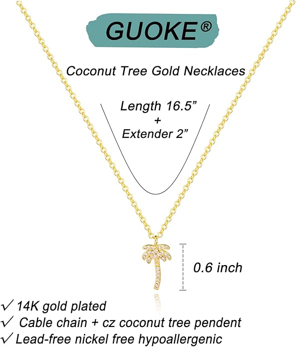 14K Gold Plated Dainty Pendant Butterfly Bead Boot Bee Baseball Flower Compass Airplane Heart Hummingbird Tree Necklace Simple Jewelry Gift for Women