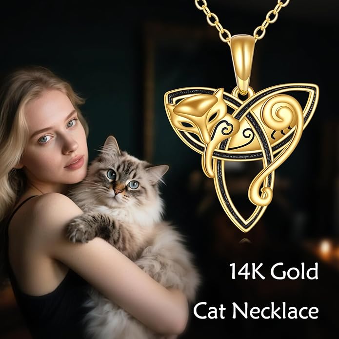 KECHO 14K Gold Animal Pendant Necklace - Dainty Zodiac & Pet Inspired Charm Necklace for Women - 16+1+1"