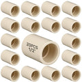 20 Pcs 1/2 Inch CPVC Pipe Coupling PVC Fittings Slip to Slip Socket Adapter by Sasylvia