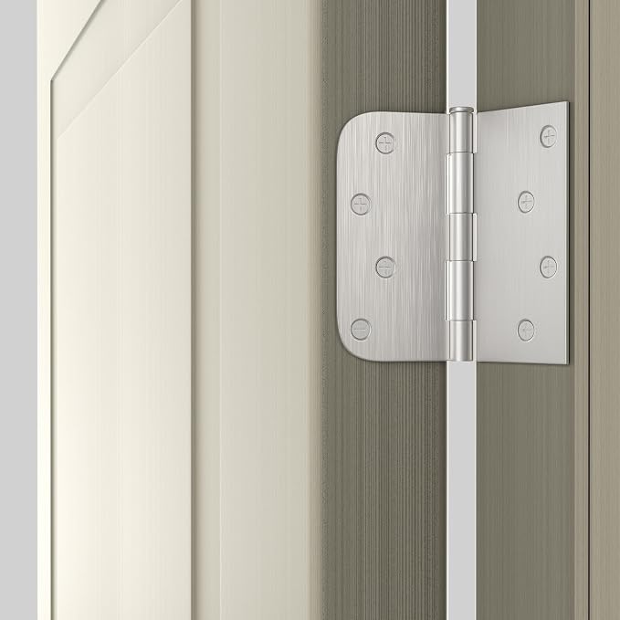 goldenwarm 6 Pack Brushed Nickel Door Hinges 4 inch Door Hinge Satin Nickel - Image 7