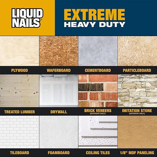 Liquid Nails 28 oz Extreme Heavy Duty Construction Adhesive | All-Weather - Image 5