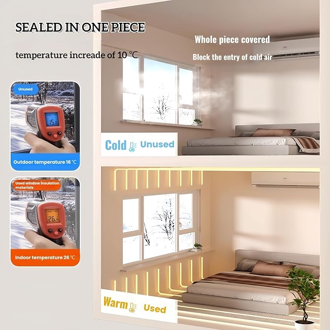 Window Insulation Kit for Winter 75''X79'' - Image 6