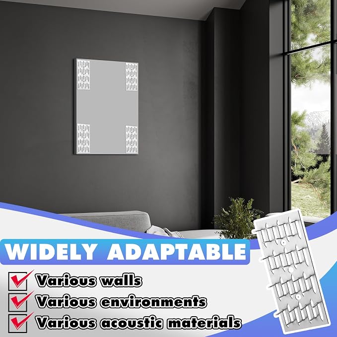 100 Pcs Blulu Impaling Clips Acoustic Panels, Drywall Repair Impaler Push-on - Image 6
