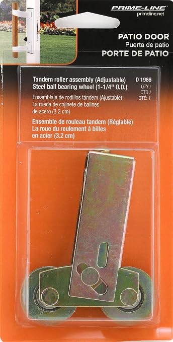 Prime-Line D 1986 1-1/4 In. Steel Ball Bearing Sliding Door Tandem Roller - Image 5