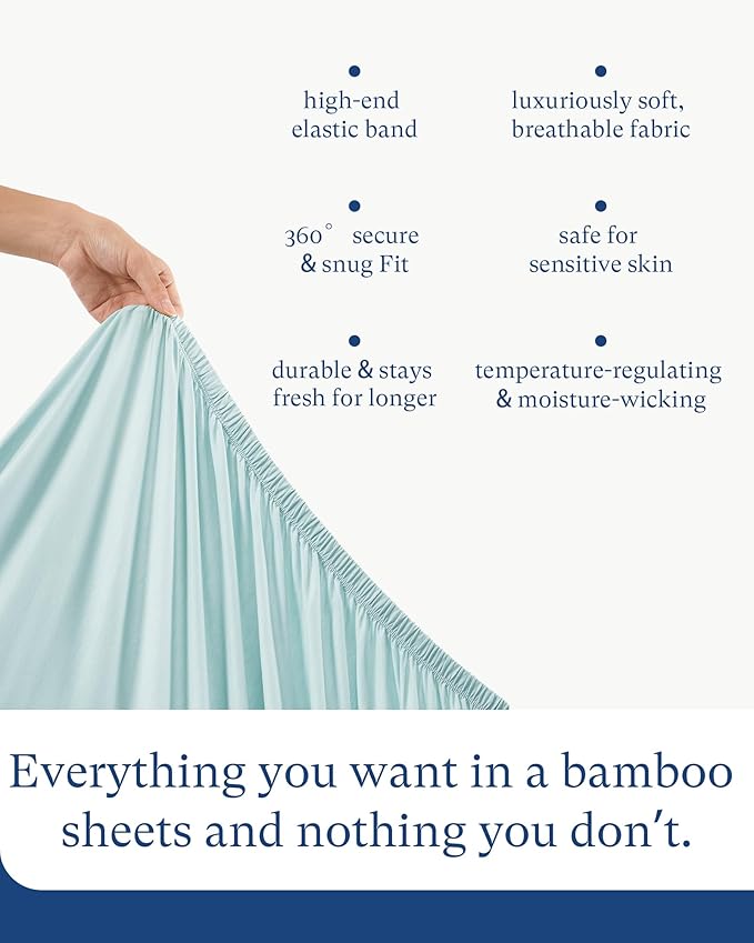 PurComfy Supersoft Pack and Play Sheets Fitted, Premium Bamboo Viscose Mini Crib Sheets, Pack N Play Mattress Sheets, Graco Playard Baby Sheets Neutral for Boys Girls, 5'' Deep Pocket 2-Pack