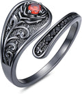 Midari Sun and Moon/Bee/Celtic/Life of Tree/Lotus Spoon Ring for Women 925 Sterling Silver Adjustable Ring Open Ring for Women Men Halloween Birthday Gift