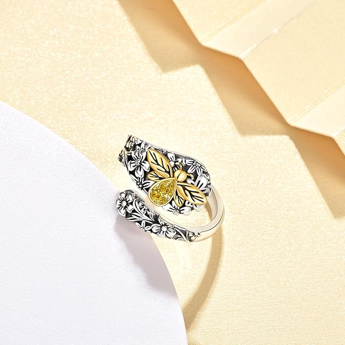 Spoon Ring for Women - Sterling Silver Thumb Vintage Antique Spoon Ring Boho Victorian Jewelry