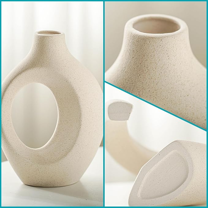 Lvases Snuggle Hollow Ceramic Vase Set of 2 - Image 5