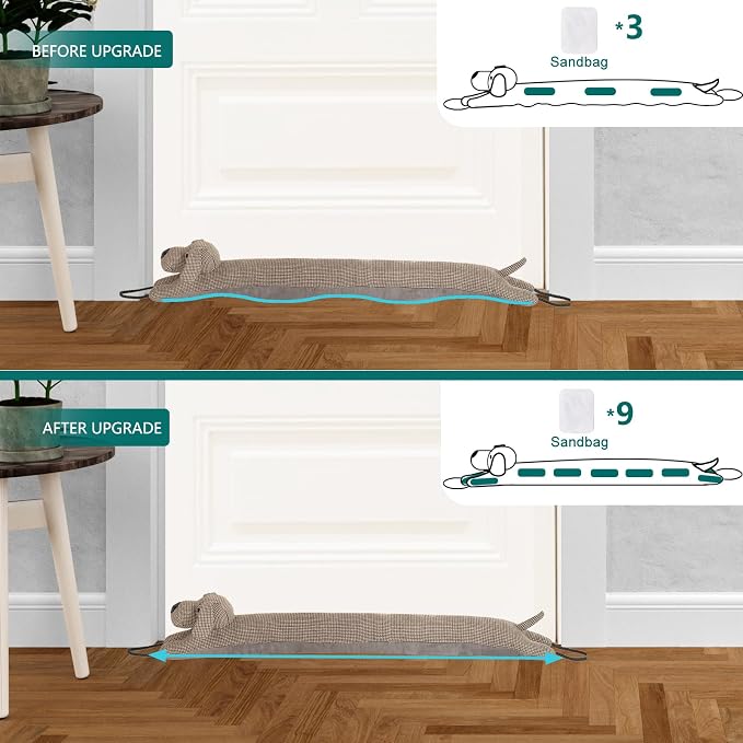 Under Door Draft Stopper Decorative Wind Stopper 48 inch - Image 4