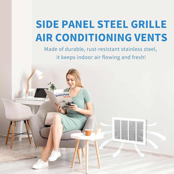 20x25 Return Air Grille, Return Air Vent Cover - Image 7