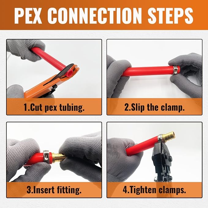 6-Pack 3/4 Inch PEX Plug End Cap Fittings | Brass - Image 5
