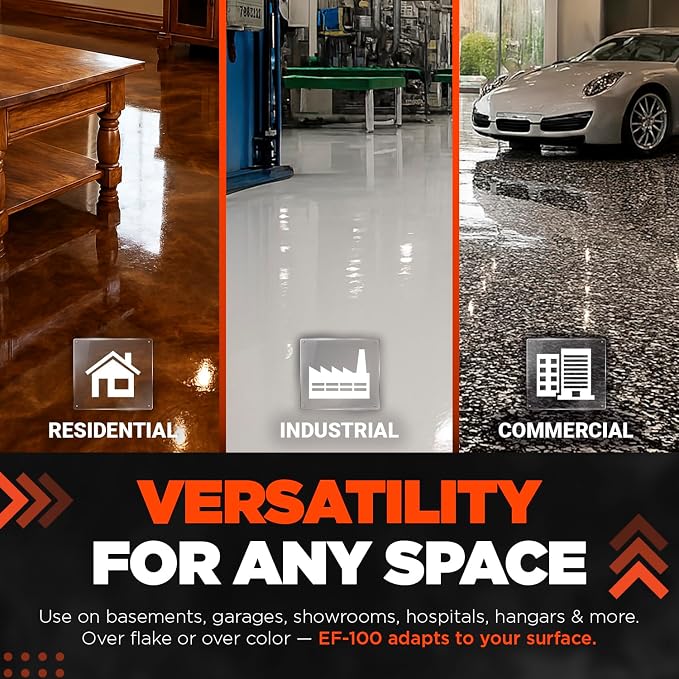 Everflow MPC Clear Epoxy Resin Floor Coating Kit, 3 Gallon | Garage floor epoxy - Image 4