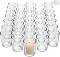 LETINE 72-Pack Votive Candle Holders, Reusable Durable Candle Votives by LETINE