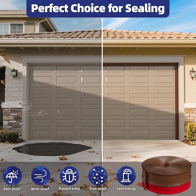 Garage Door Top and Side Seal, 36 FT x 2.5", adhesive backed seal - Image 6