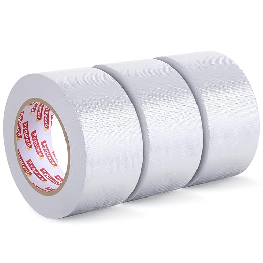 3 Pack White Duct Tape 2IN x 60Yd Total Heavy Duty Waterproof Tape | All by Fyguard