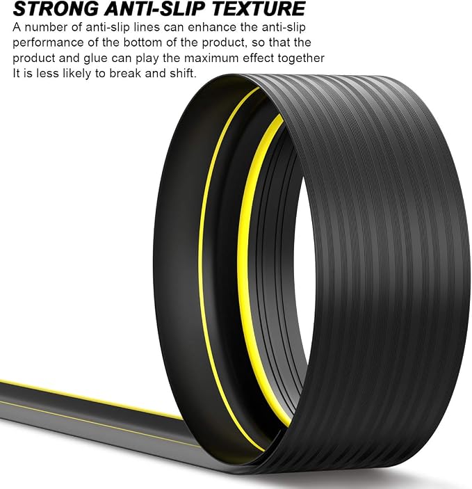 Jin&Bao Universal Garage Door Threshold Seal 16FT Rubber Strip & 1 Adhesive | - Image 3