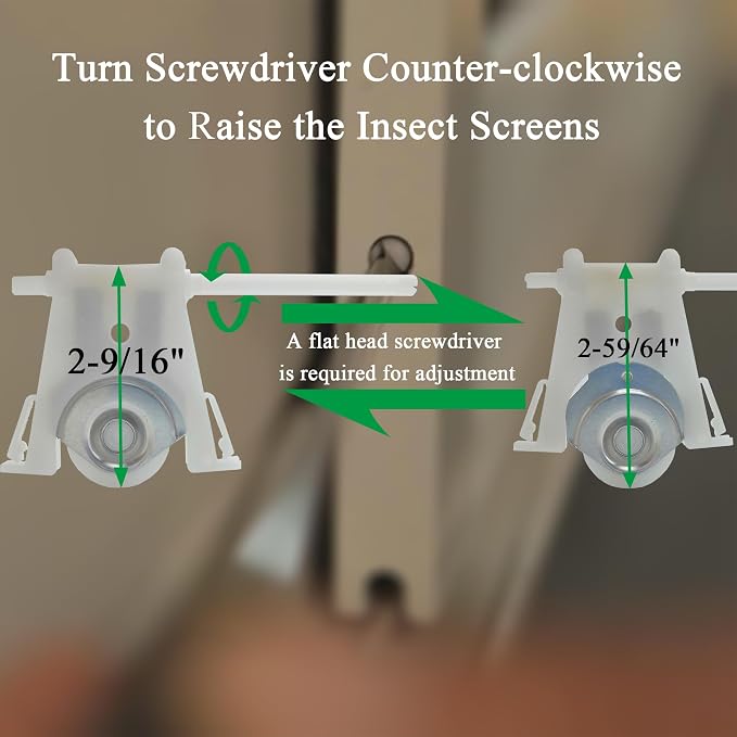 Lower Sliding Screen Door Roller Assembly Fits Andersen Gliding Screens Part - Image 6
