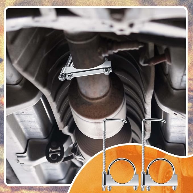 4 Pcs 2.5 Inch Universal Exhaust Clamp - Image 4