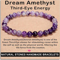 AD Beads Handmade Gemstone Stretch Elastic Bracelet Crystal Healing Reiki Nature's Beauty and Spiritual Essence Unisex
