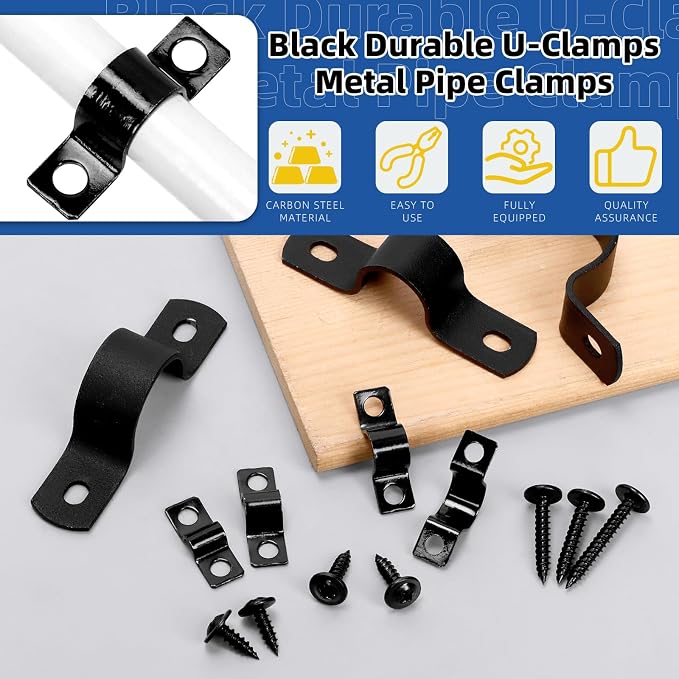 Glarks 10pcs 20mm Pipe Strap Clamp - Image 3