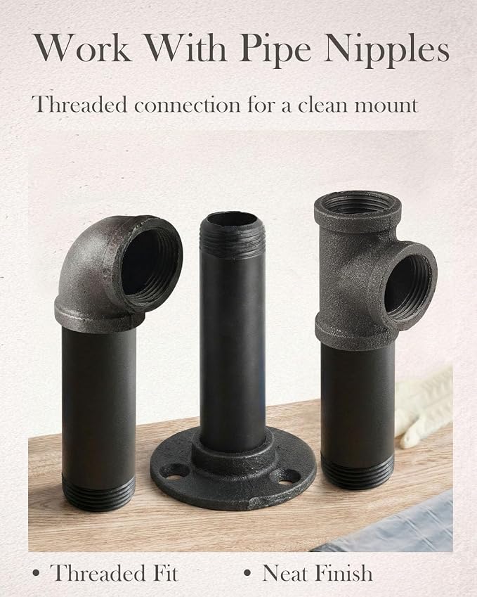 30 Pack 1/2 Inch Cast Iron Pipe Fittings - Image 4