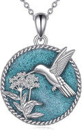 YFN 925 Sterling Silver Hummingbird/Cardinal/Cat Necklace for Women Animal Pendant with Adjustable 18"+2" Chain Jewelry Gift for Christmas, Valentine's Day, Mother's Day, Birthday-Gift Box Included
