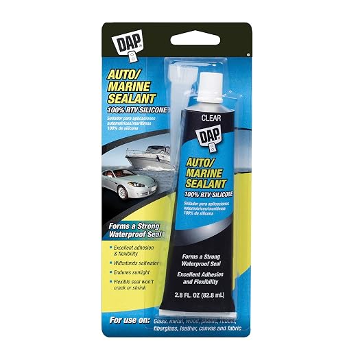 Dap 00694 2.8-Ounce Silicone Rubber Auto/Marine Sealant by DAP