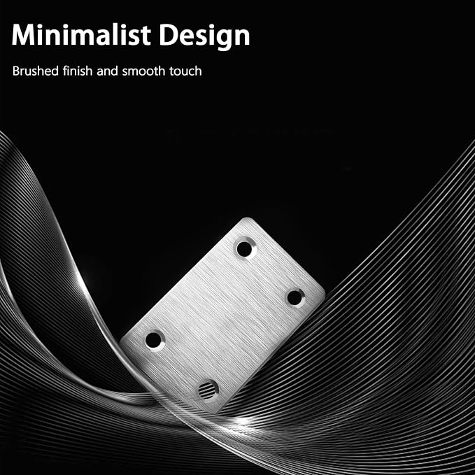 12 Pcs Mending Plate, 2.37 x 1.5 inch Stainless Steel Flat Plates - Image 5
