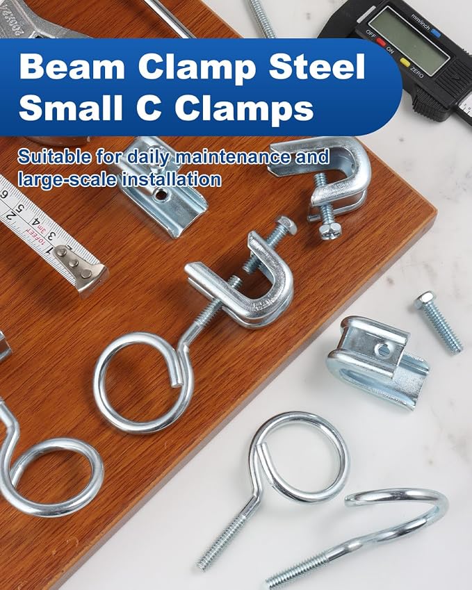 50Pack 1/4" x 20 Beam Clamps - Image 5