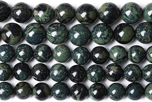 10mm 38pcs Natural Kambaba Jasper Beads Round Loose Energy Healing Stone Beads for Jewelry Making DIY Bracelet 15 Inch
