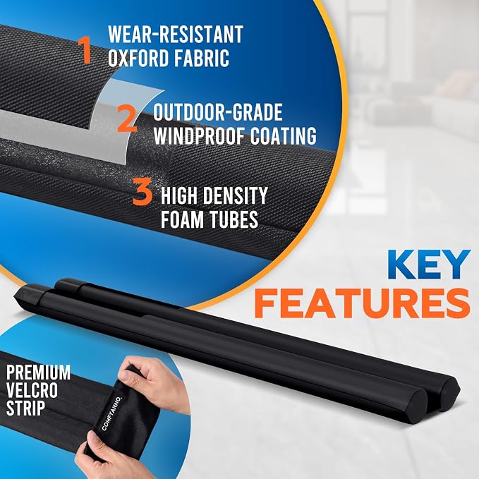 2 Pack Under Door Draft Stopper - Image 3