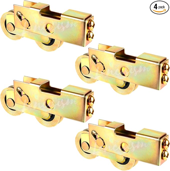 4Pcs Sliding Door Tandem Roller, Heavy-Duty 1-1/4 Inch Sliding Door Tandem by Lancisism