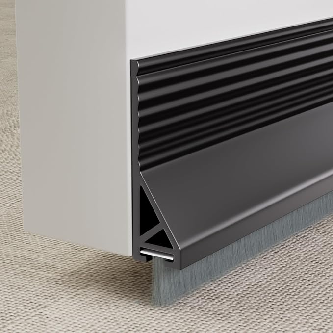 KNEELISA 39”X 1 Pack Door Sweep Brush Bottom Exterior & Interior, Silicone | by KNEELISA