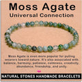 AD Beads Handmade Gemstone Stretch Elastic Bracelet Crystal Healing Reiki Nature's Beauty and Spiritual Essence Unisex