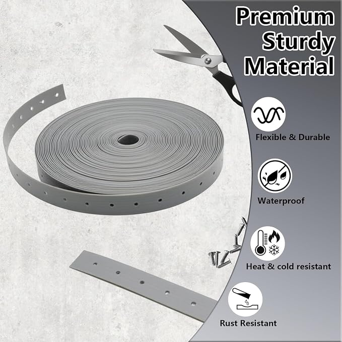 Plastic Hanger Strap 3/4 Inch x 50 FT, Heavy Duty Strong Support Flexible Pipe - Image 3