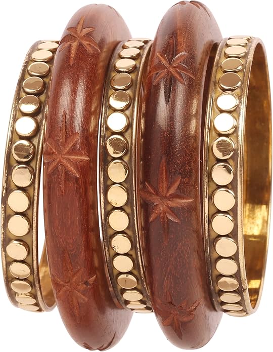 Touchstone wood bracelets for women bangle wooden jewelry handmade artisan bangles natural handcrafted brown olive stylish chunky boho bohemian bracelet brass metal inlaid woods stackable