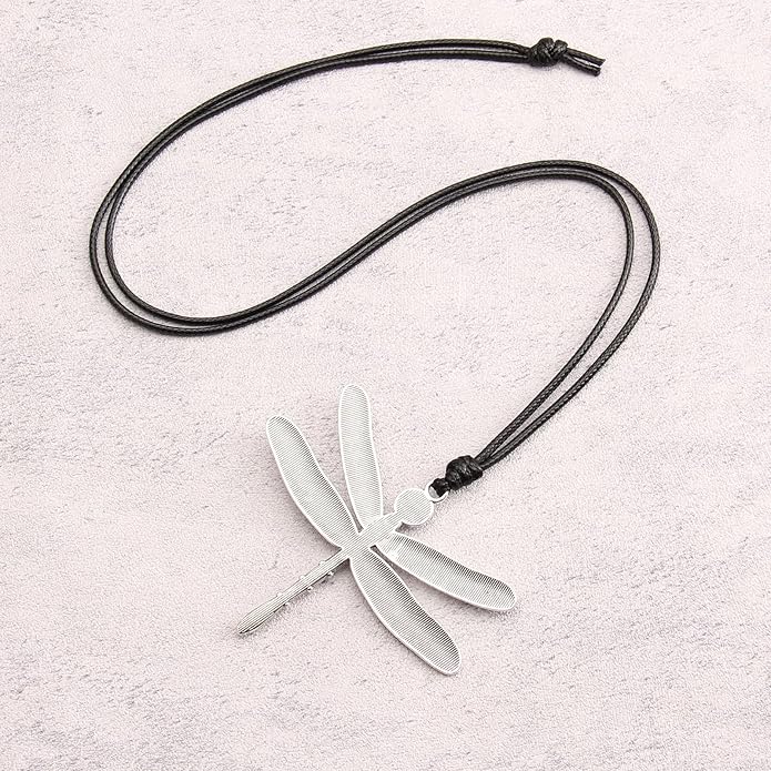 GelConnie Boho Necklaces for Women Vintage Silver Circles Long Pendant Necklace Cowgirl Sweater Necklace Adjustable Leather Choker Necklace for Women