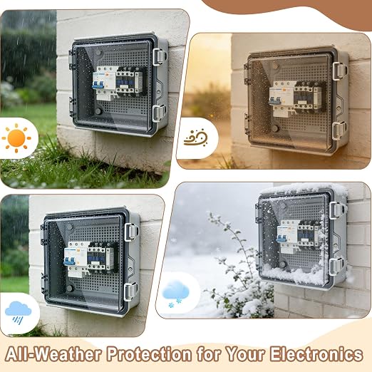 IP67 Waterproof Electrical Junction Box, 5.9x5.9x3.5 ABS Plastic Enclosure | - Image 5