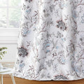 H.VERSAILTEX Blackout Curtains 96 Inch Length 2 Panels Set Floral Print Curtain by HVERSAILTEX