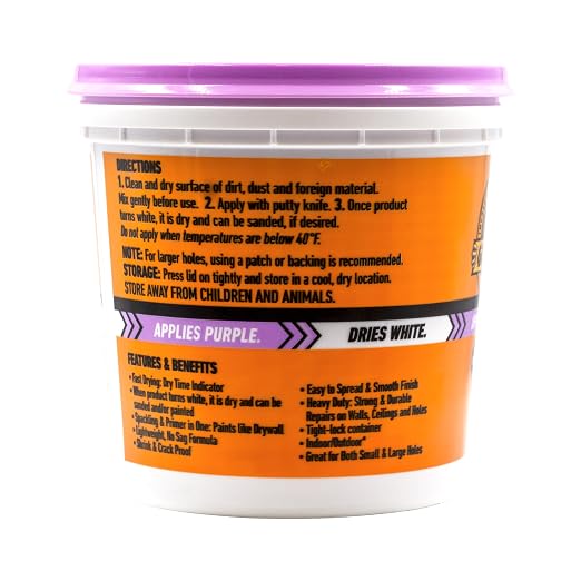 Gorilla High Performance Wall Repair, 16 oz Tub, Color Change Formula | Applies - Image 9