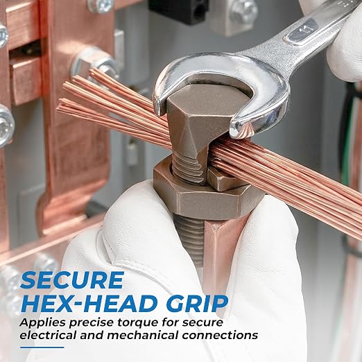 Size #2 Copper Split-Bolt Connector 2 AWG Heavy-Duty Electrical Wire Splicing - Image 5