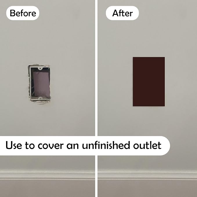 Rubber Bond Self-Adhesive Rubber Wall Outlet Cover Plate 5 Pack - Image 2