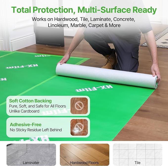 39" x 100' Heavy-Duty Floor Protection | Construction Grade Carpet Protector | - Image 8